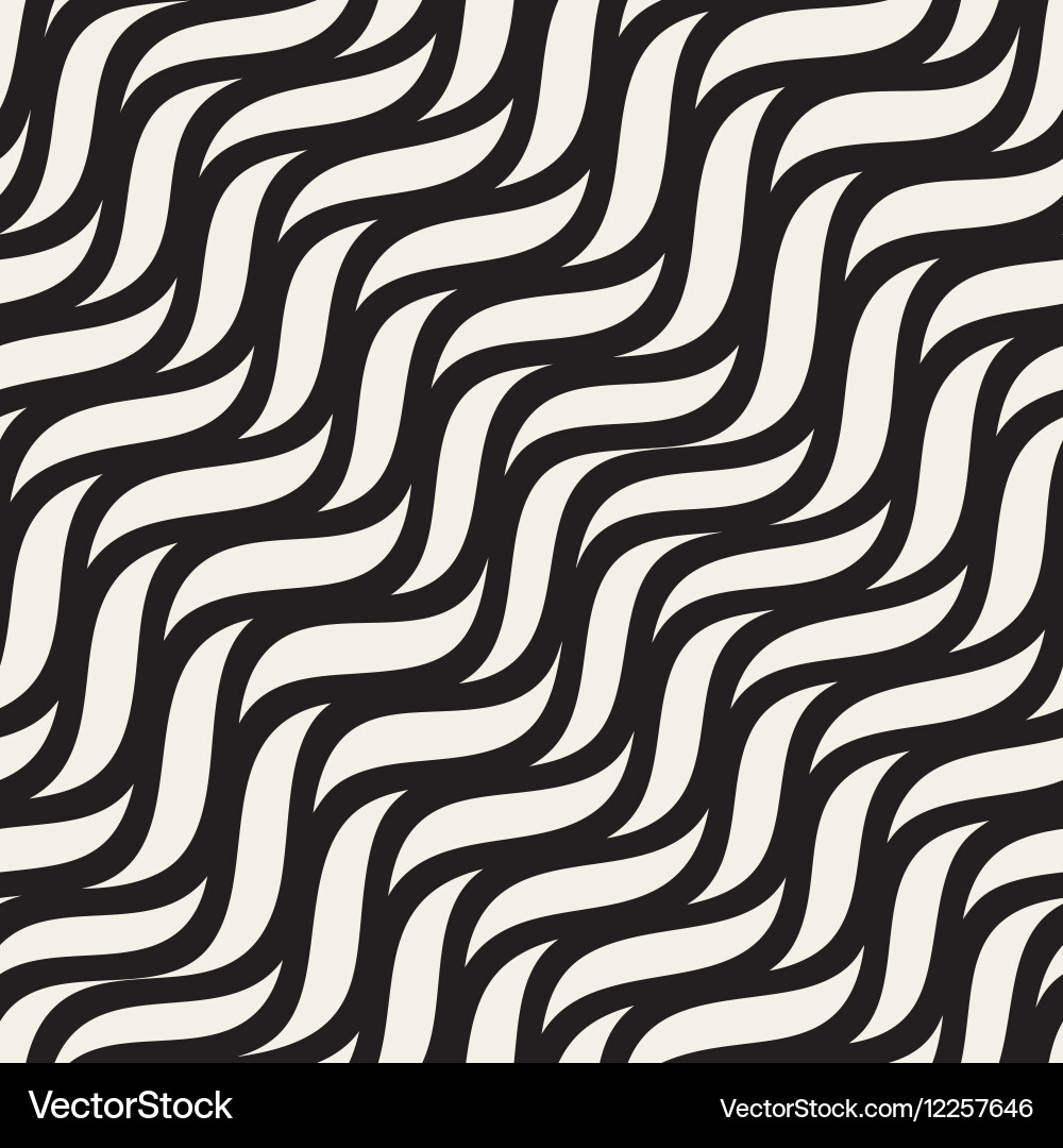 Diagonal Wavy Zigzag Pattern Vector Image