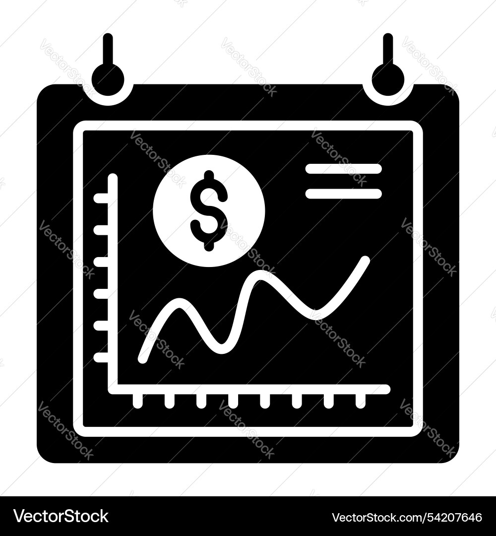 Finance productivity graph statistic dashboard Vector Image
