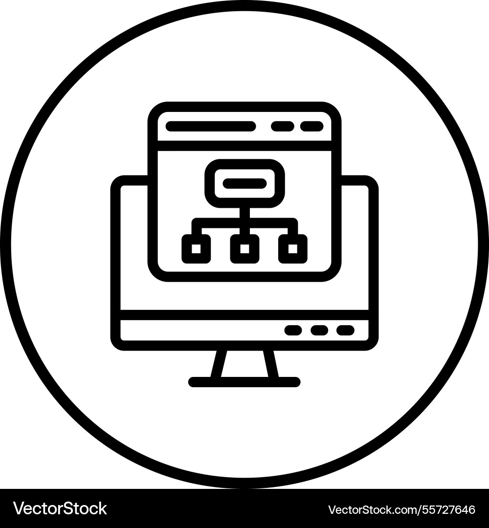 Flowchart icon design vector image