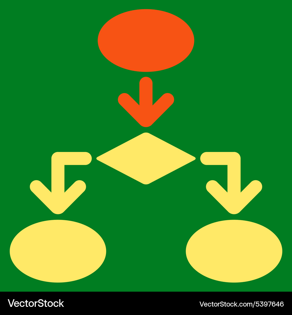 Flowchart icon from commerce set Vector Image