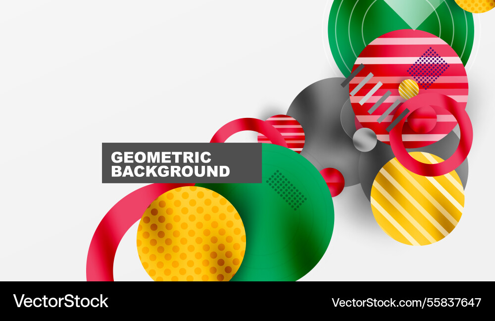 Abstract geometric background with overlapping Vector Image