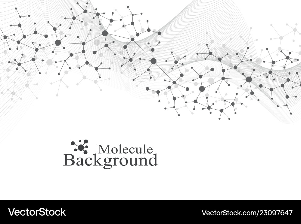 Big genomic data visualization dna helix Big genomic data visualization dna helix vector image