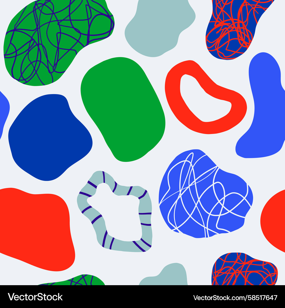 Colorful Blob Pattern Vector Image