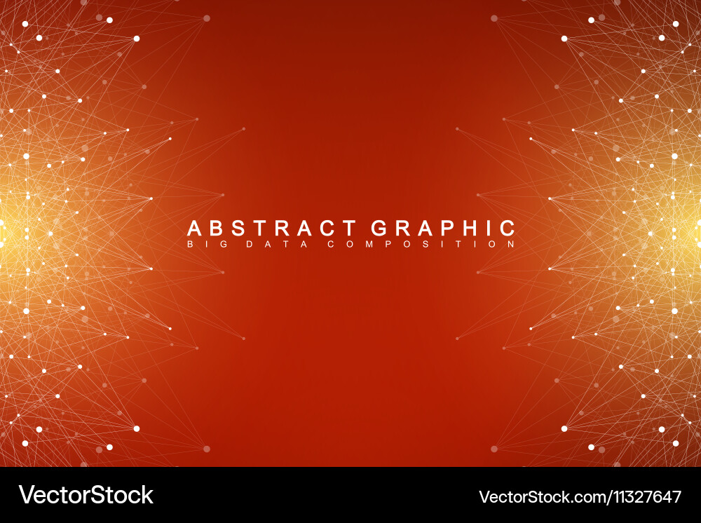 Complex Data Network Background vector image