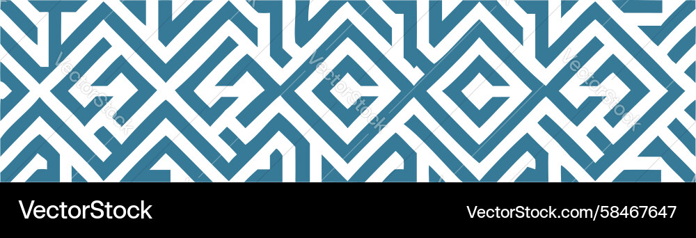 Dynamic Angular Blue Border Pattern Vector Image