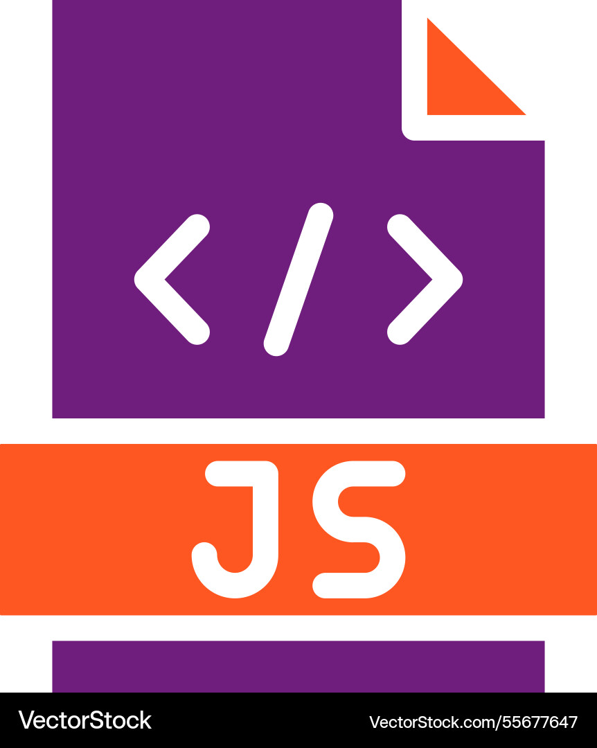 Javascript icon design vector image