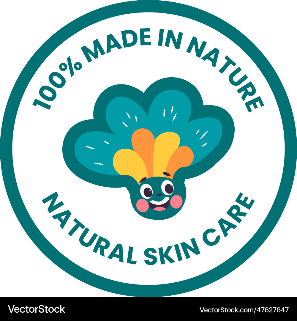 Natürliche Hautpflege made in nature cosmetics logo Natürliche Hautpflege made in nature cosmetics logo vektorbild