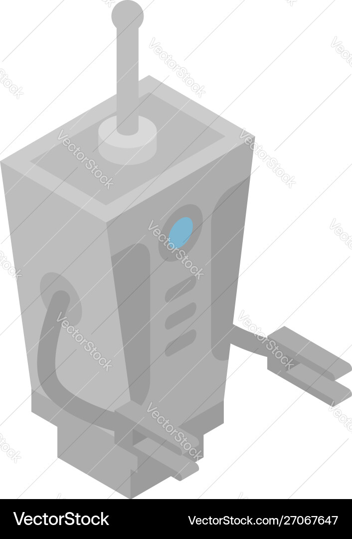 Robot transformer icon isometric style Robot transformer icon isometric style vector image