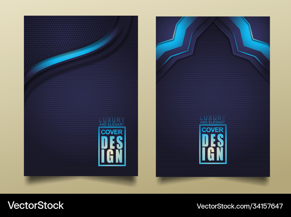 Set cover design template with luxury and elegant Vector Image