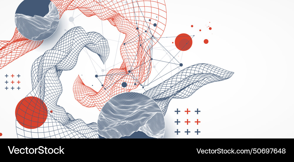 Abstract wave is made in a frame style template Abstract wave is made in a frame style template vector image