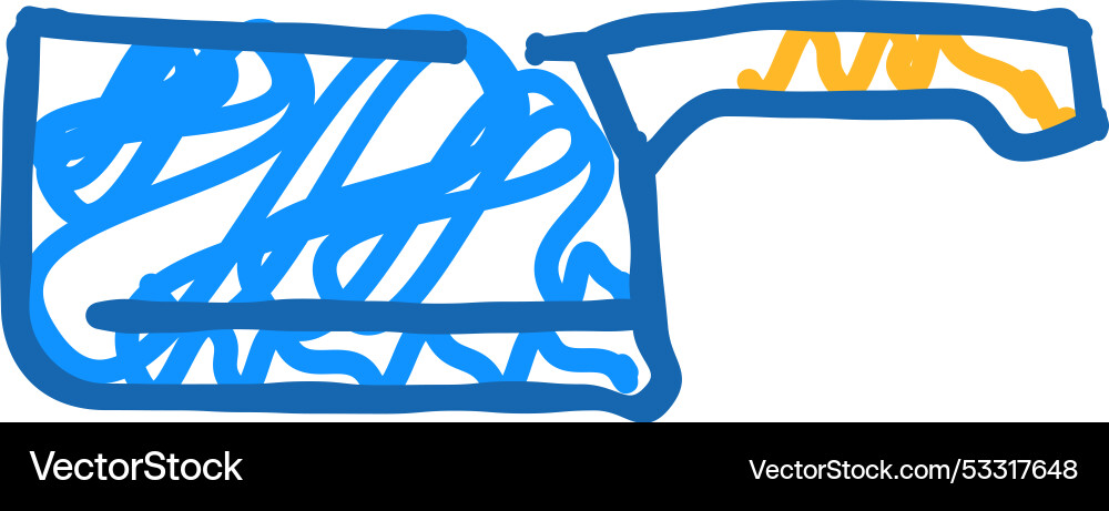 Firebox knife icon doodle Royalty Free Vector Image