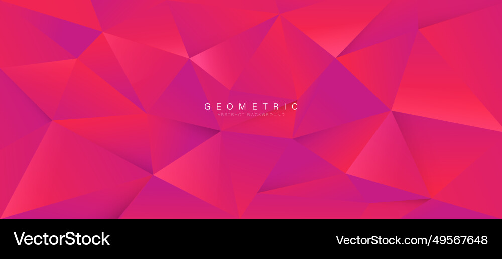 Modern abstract red polygon background design 3d Modern abstract red polygon background design 3d Vector Image