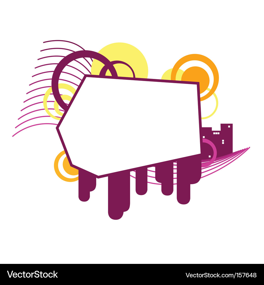 Vignette irregular Vector Image
