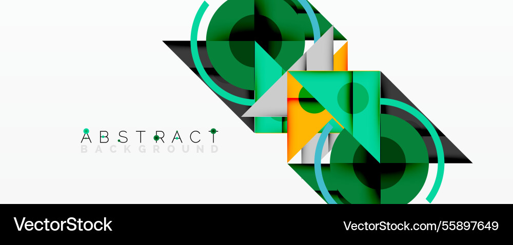 Abstract geometric composition with intersecting Abstract geometric composition with intersecting vector image