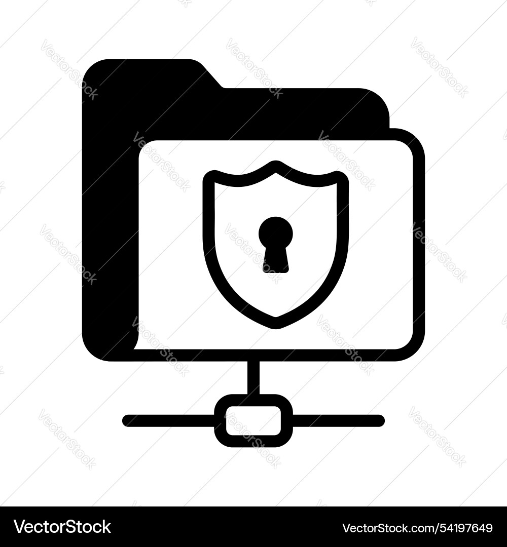 Secure folder Vector Image