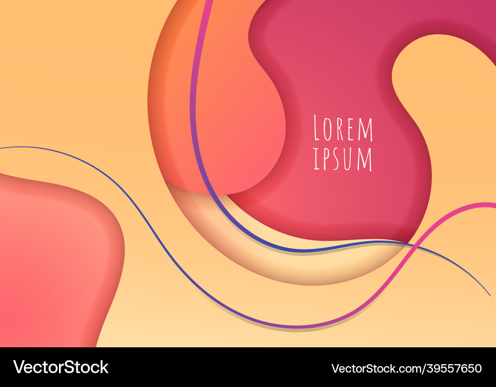 Abstract dynamic 3d gradient color wave shape Abstract dynamic 3d gradient color wave shape vector image