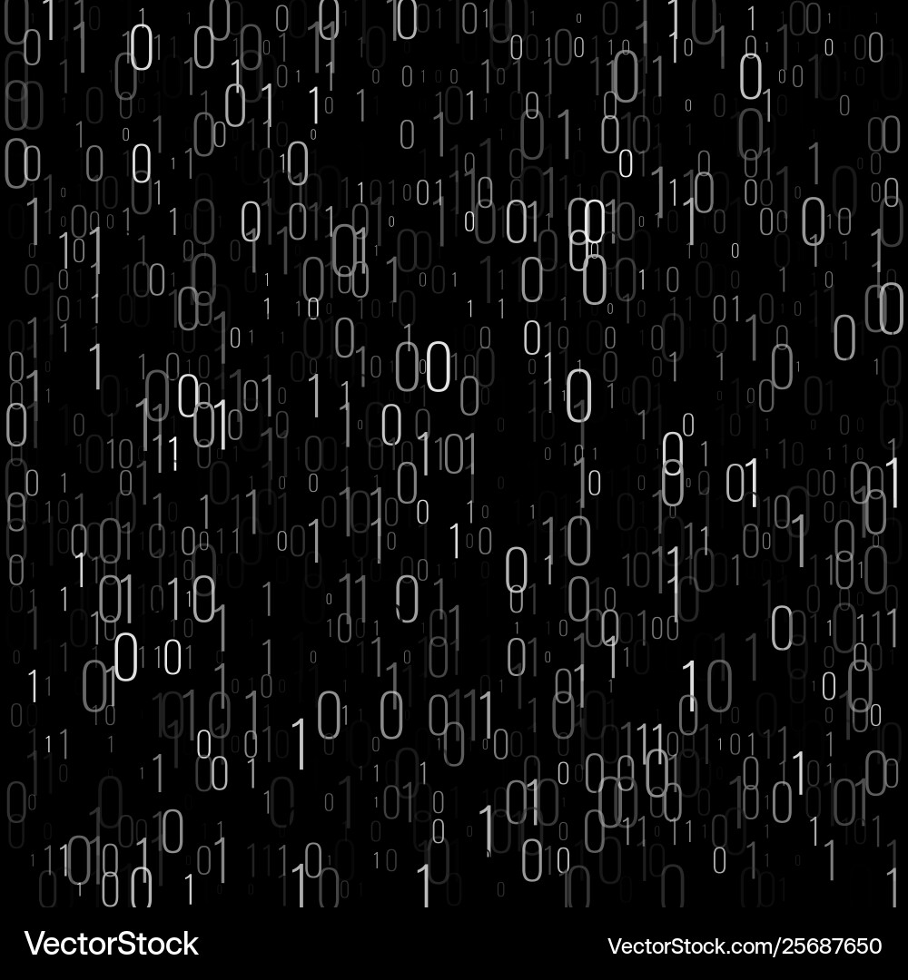Binary code digital technology background Binary code digital technology background vector image