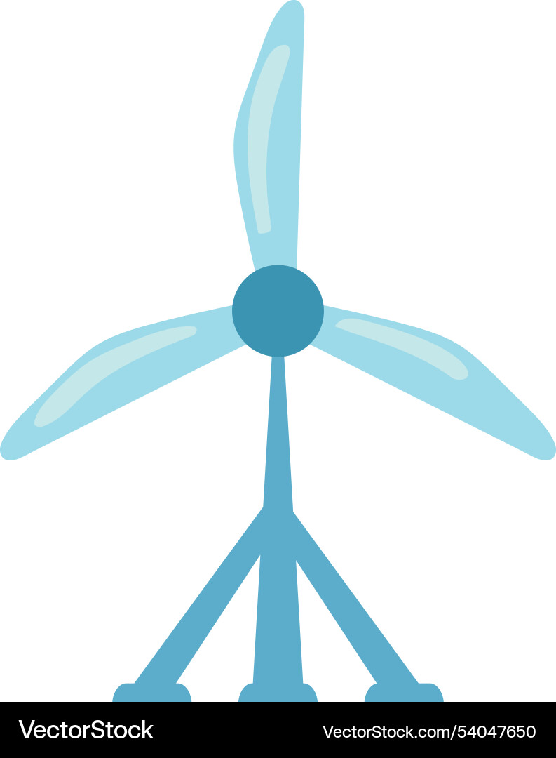 Turbine wind ocean renewable energy Royalty Free Vector