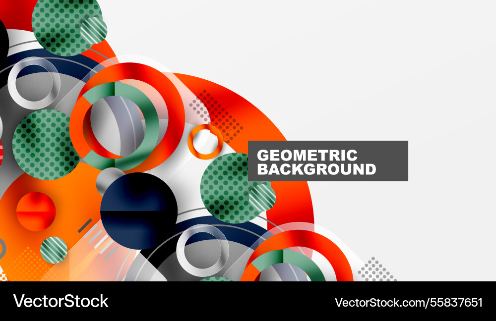 Abstract circle design with overlapping Abstract circle design with overlapping Vector Image