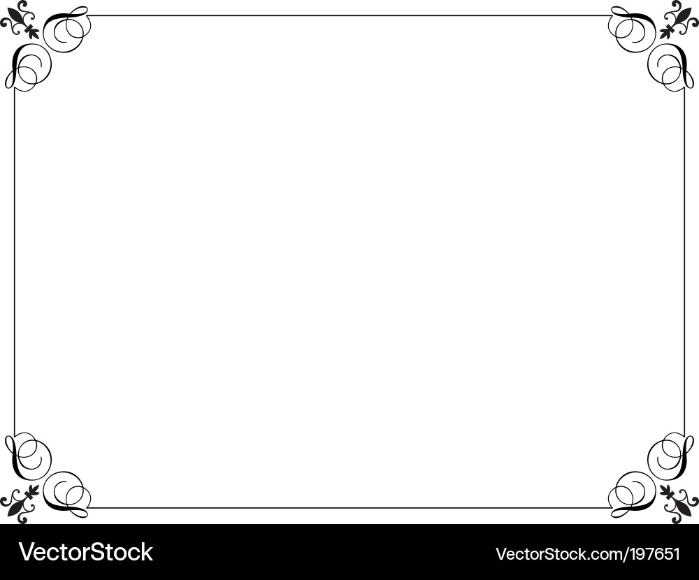 Elegant Scroll Border vector image