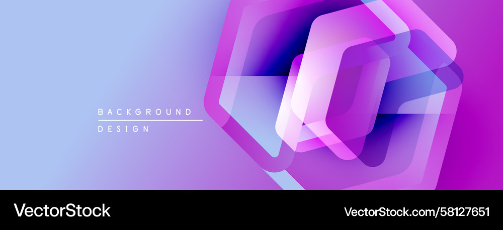 Hexagonal Abstract Gradient Background Vector Image