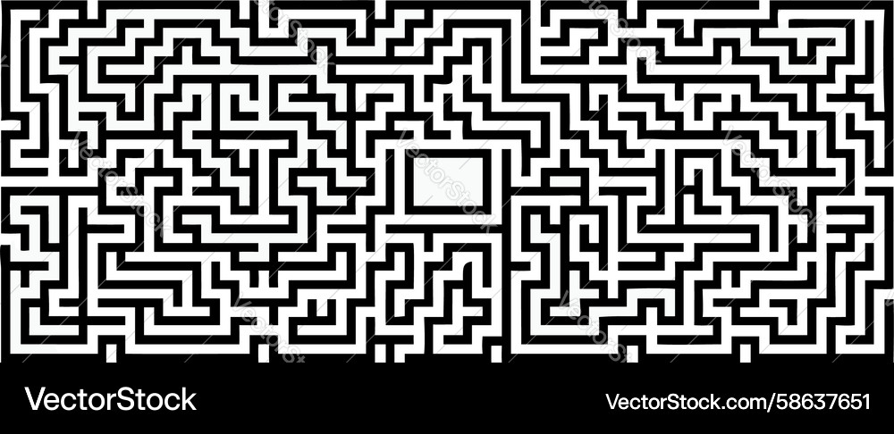 Intricate Maze Pattern Vector Image