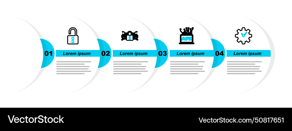 Set line time management computer api interface Set line time management computer api interface vector image