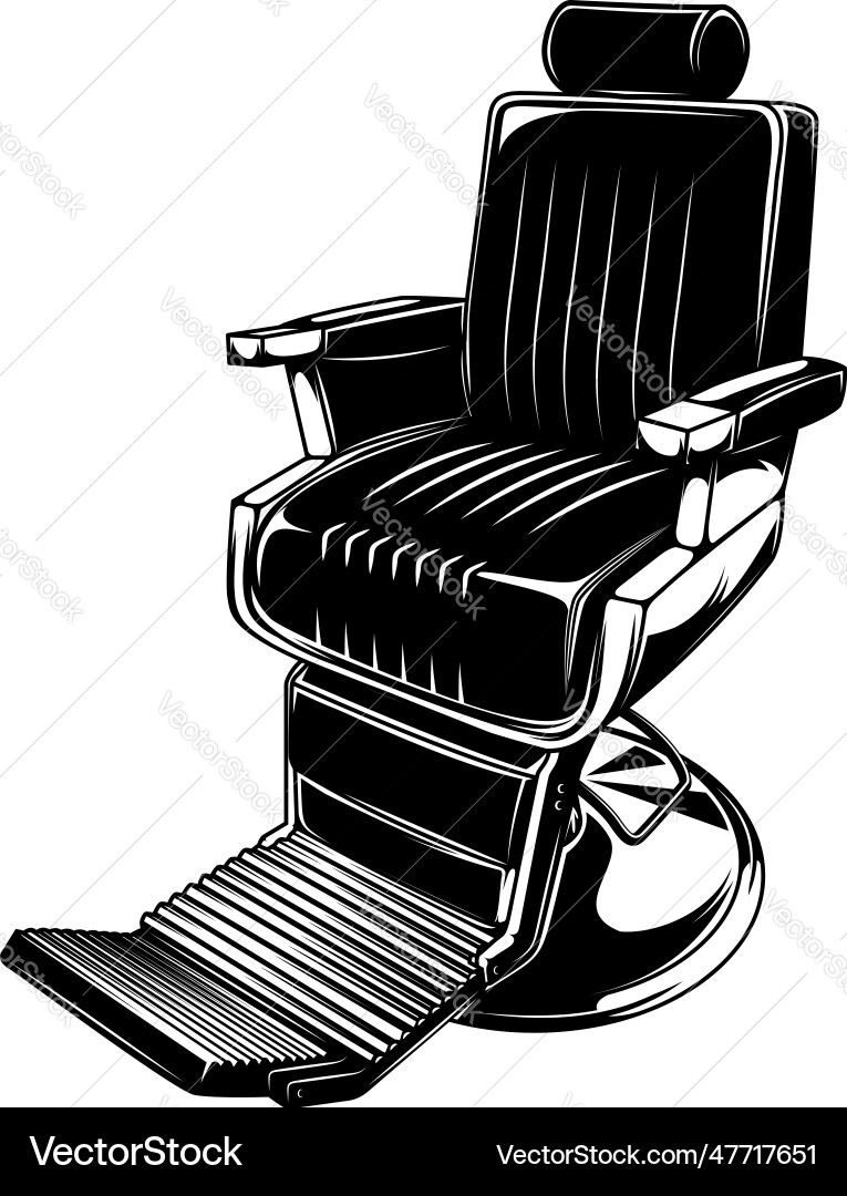 Vintage Barber Stuhl perfekt für Barbershop Vintage Barber Stuhl perfekt für Barbershop vektorbild
