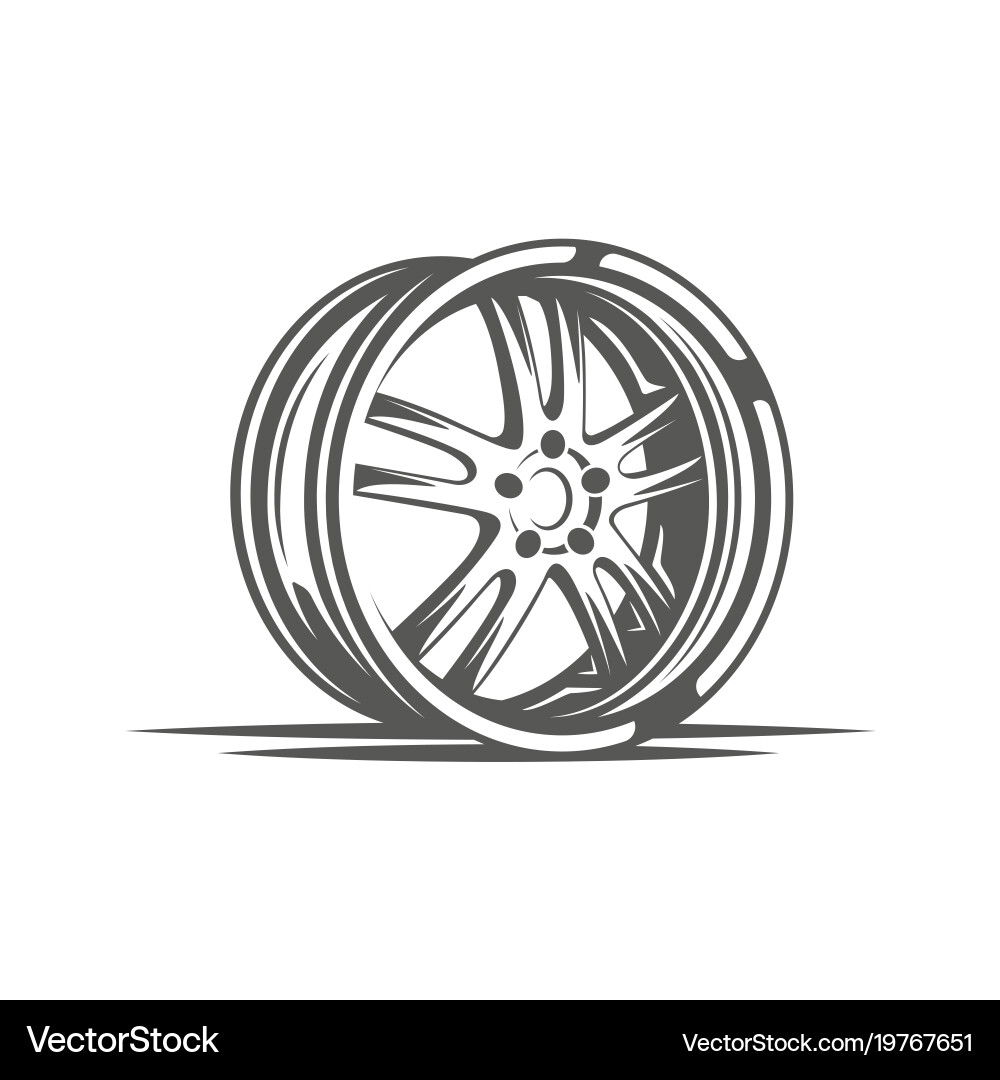Vintage Element des Autoservice Vektorbild