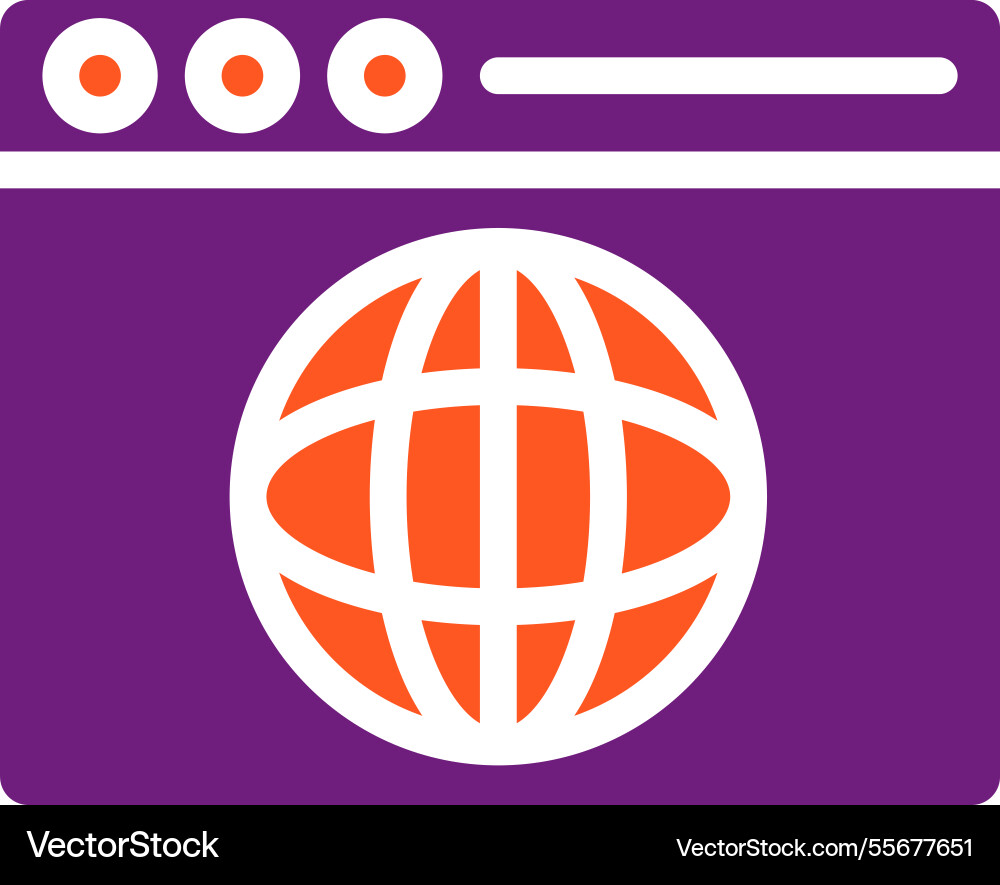 Web browser icon design Vector Image