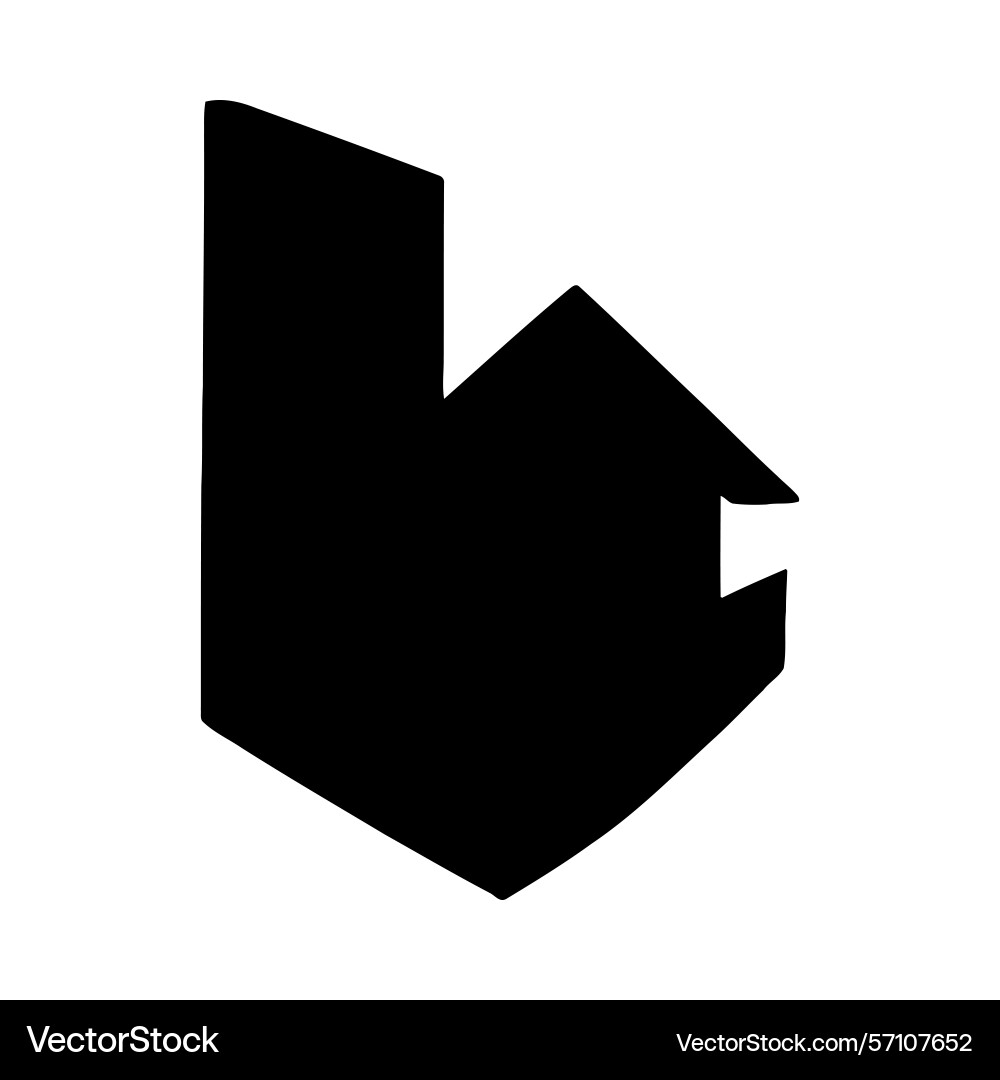 Black shadow abstract shape design element Black shadow abstract shape design element vector image