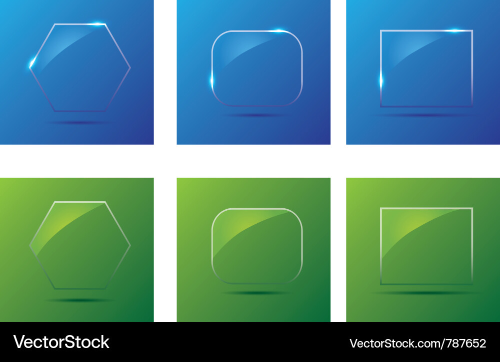 Button icon set vector image