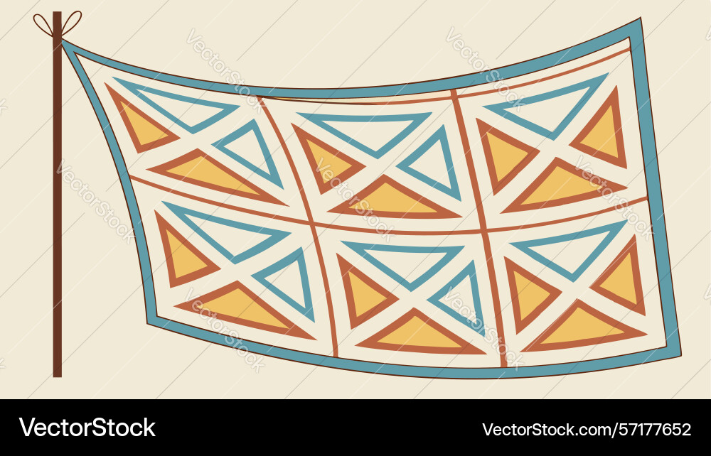 Geometric triangular grid pattern banner modern Vector Image