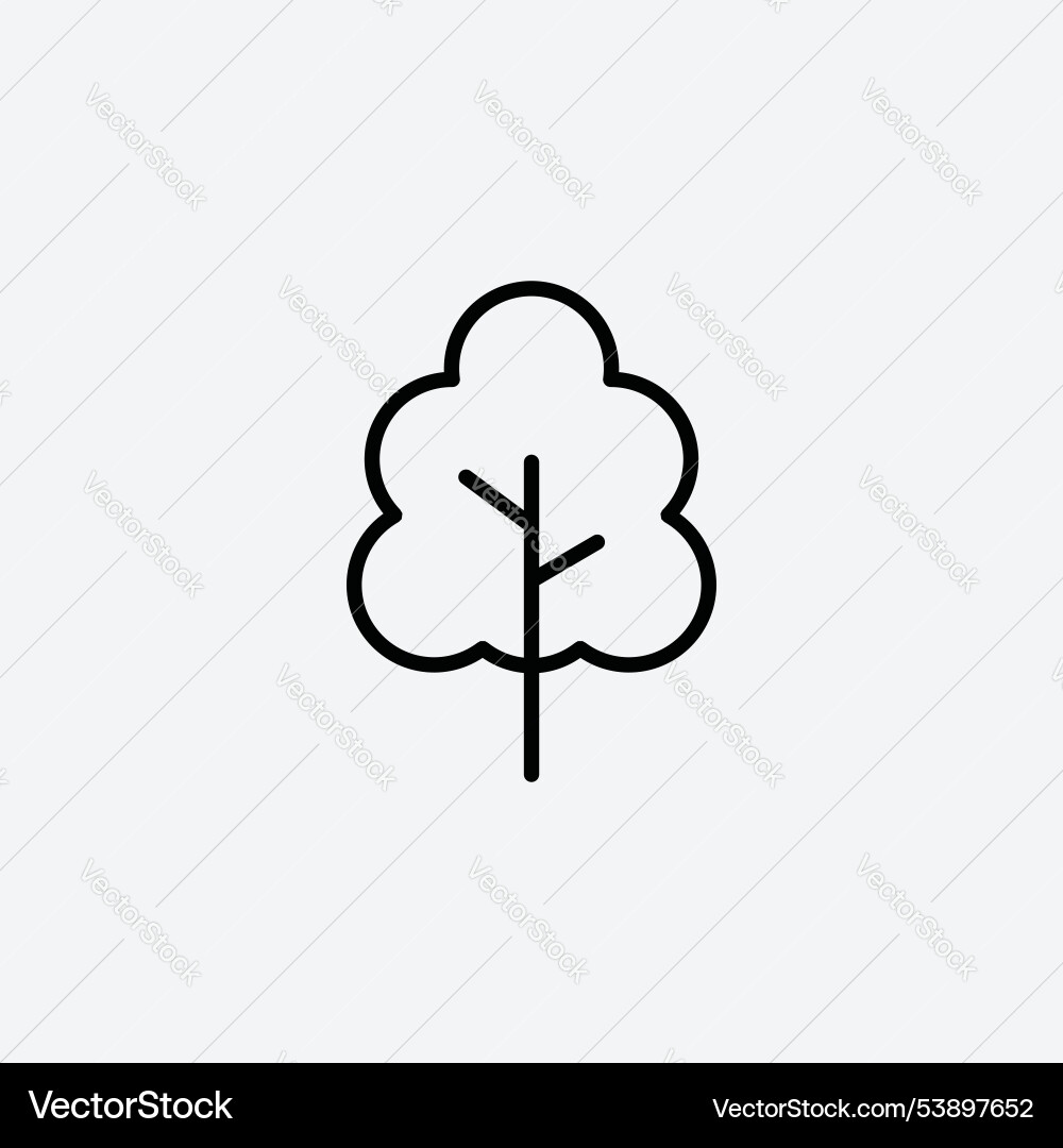 Tree icon set Vector Image