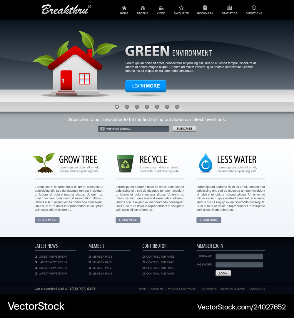 Web design website element template Web design website element template vector image