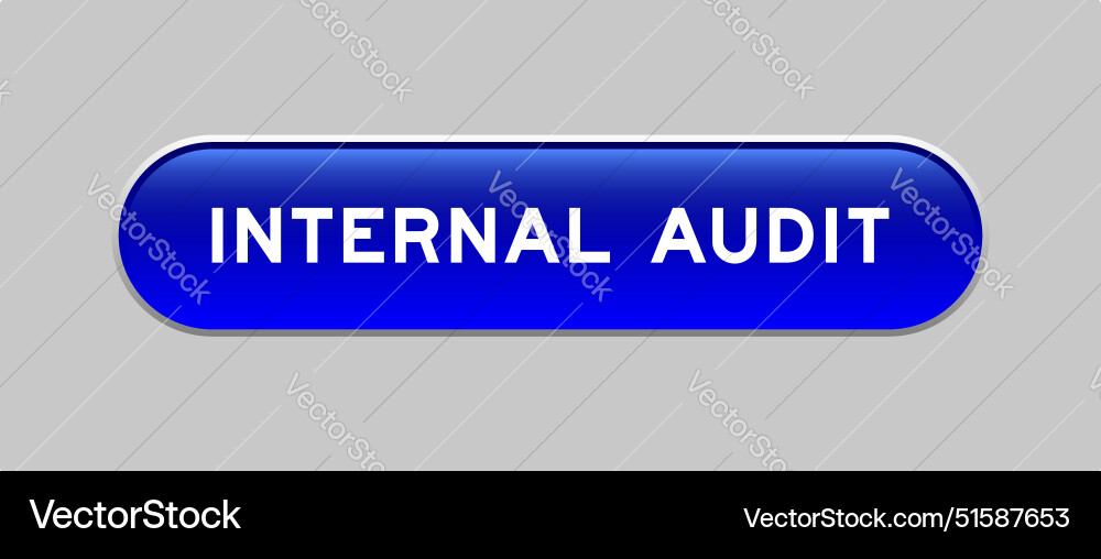 Blue color capsule shape button with word Blue color capsule shape button with word vector image