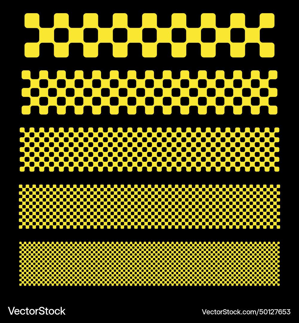 Checkered flag round different size Checkered flag round different size vector image