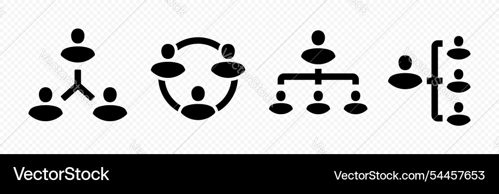 Community structure design Community structure design vector image