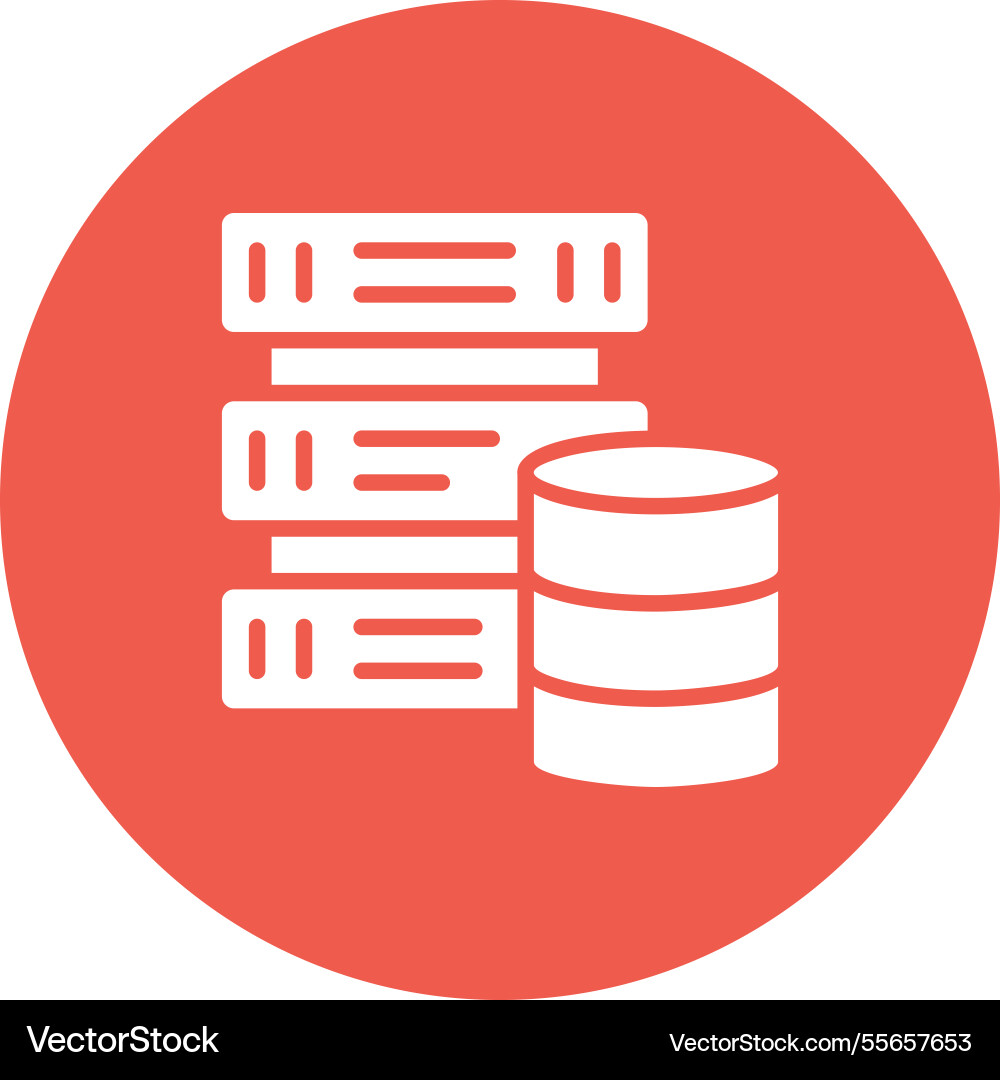 Data driven icon design vector image