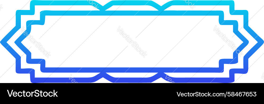 Dynamic Angular Border Frame Vector Image