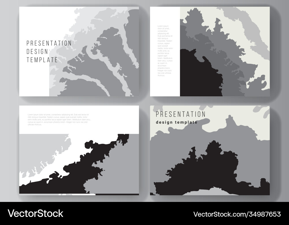 Layout presentation slides design Layout presentation slides design vector image