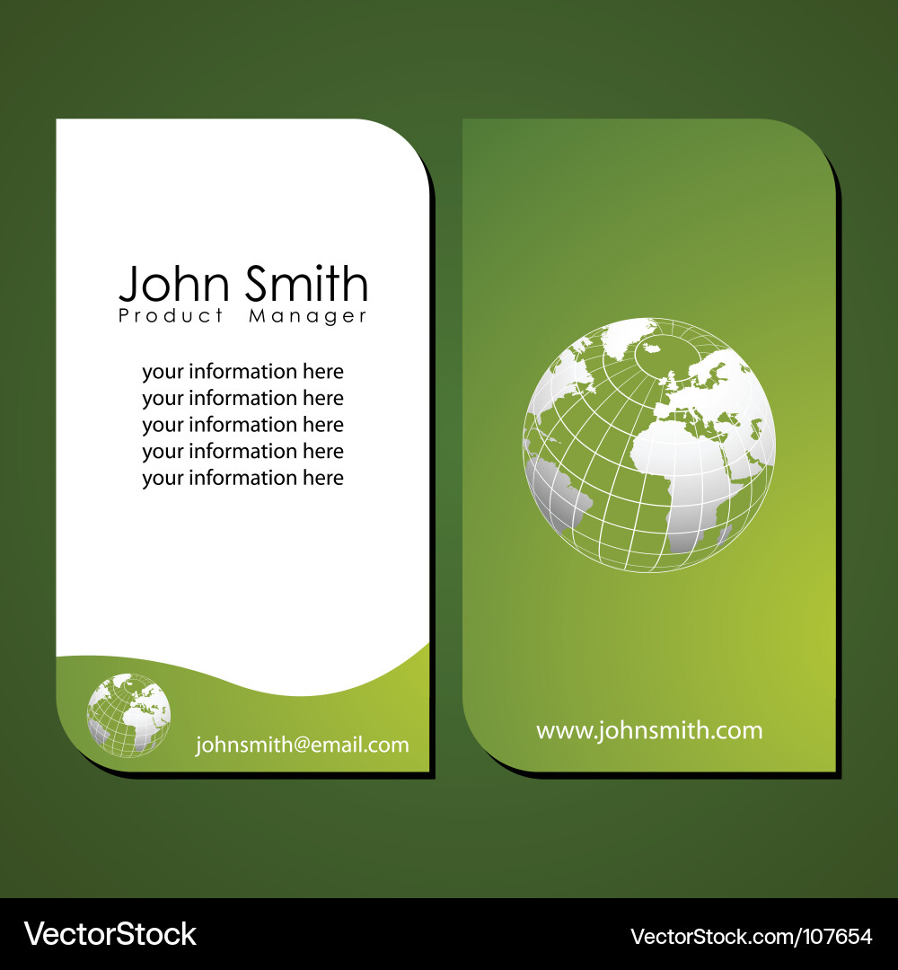 Business Card Template vector image