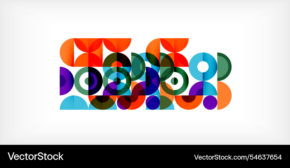 Minimal geometric abstract background circle Vector Image