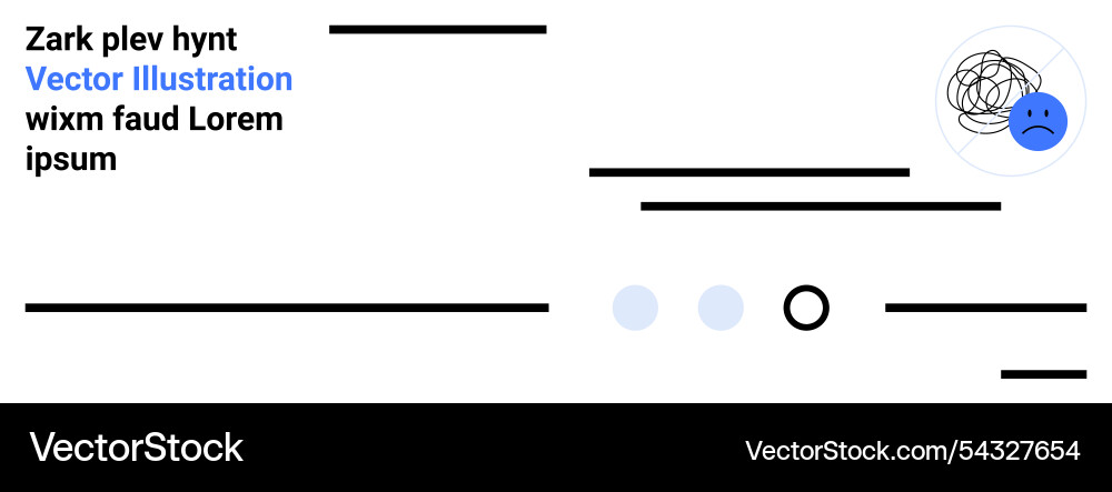 Minimalist design featuring random lines Vector Image