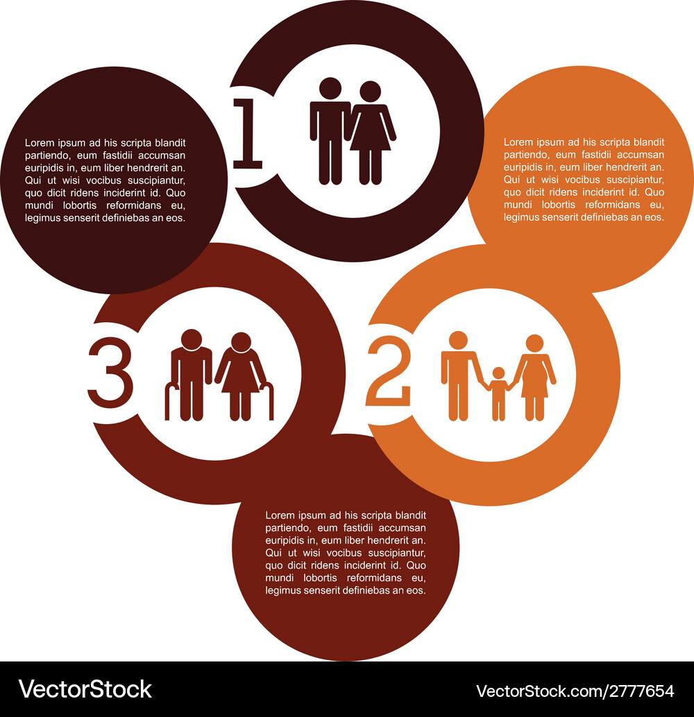 Modern Infographic Template - Data Visualization Vector Image