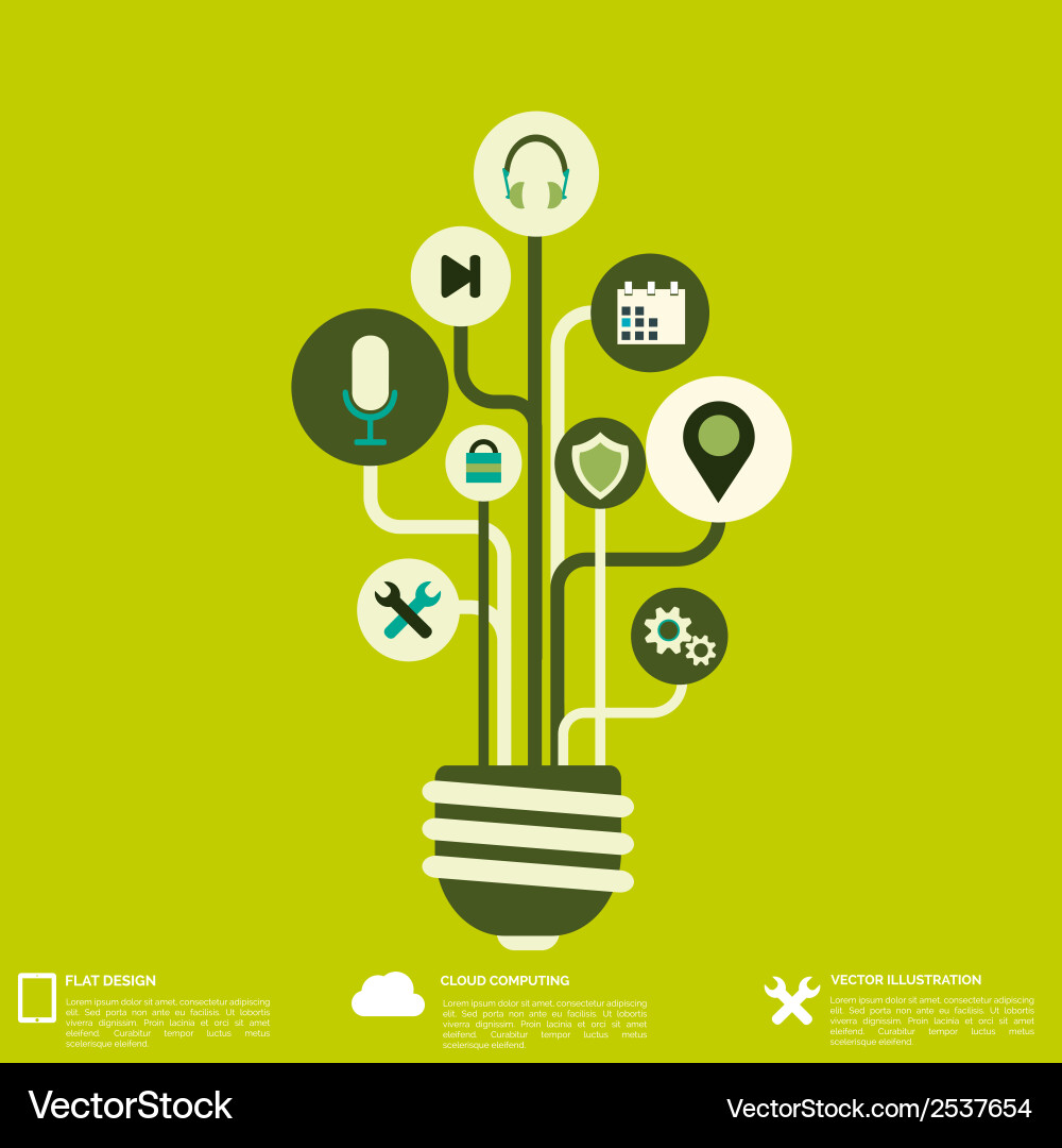 Modern Web Interface Background Vector Image