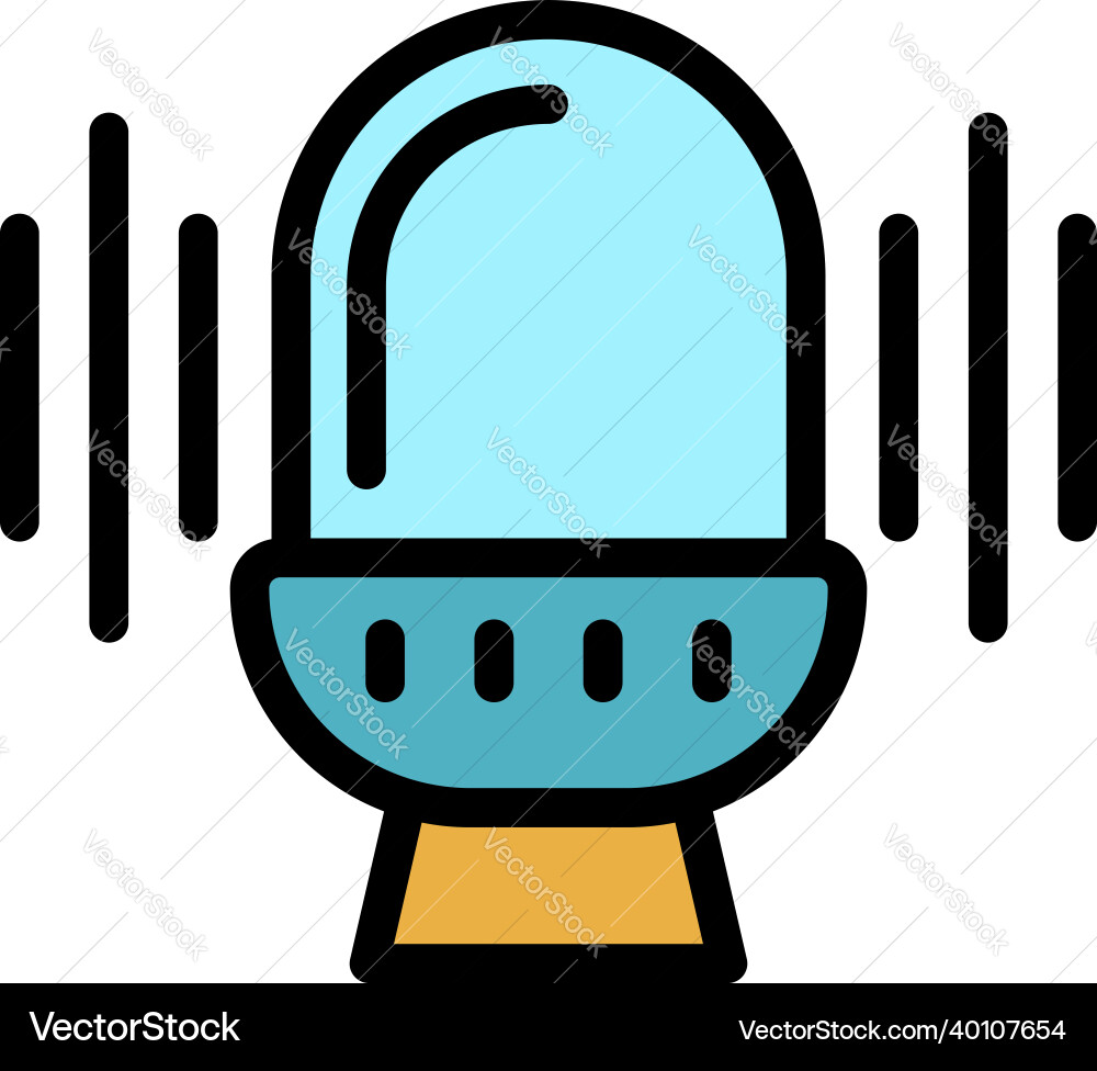 Podcast host icon color outline Podcast host icon color outline Vector Image
