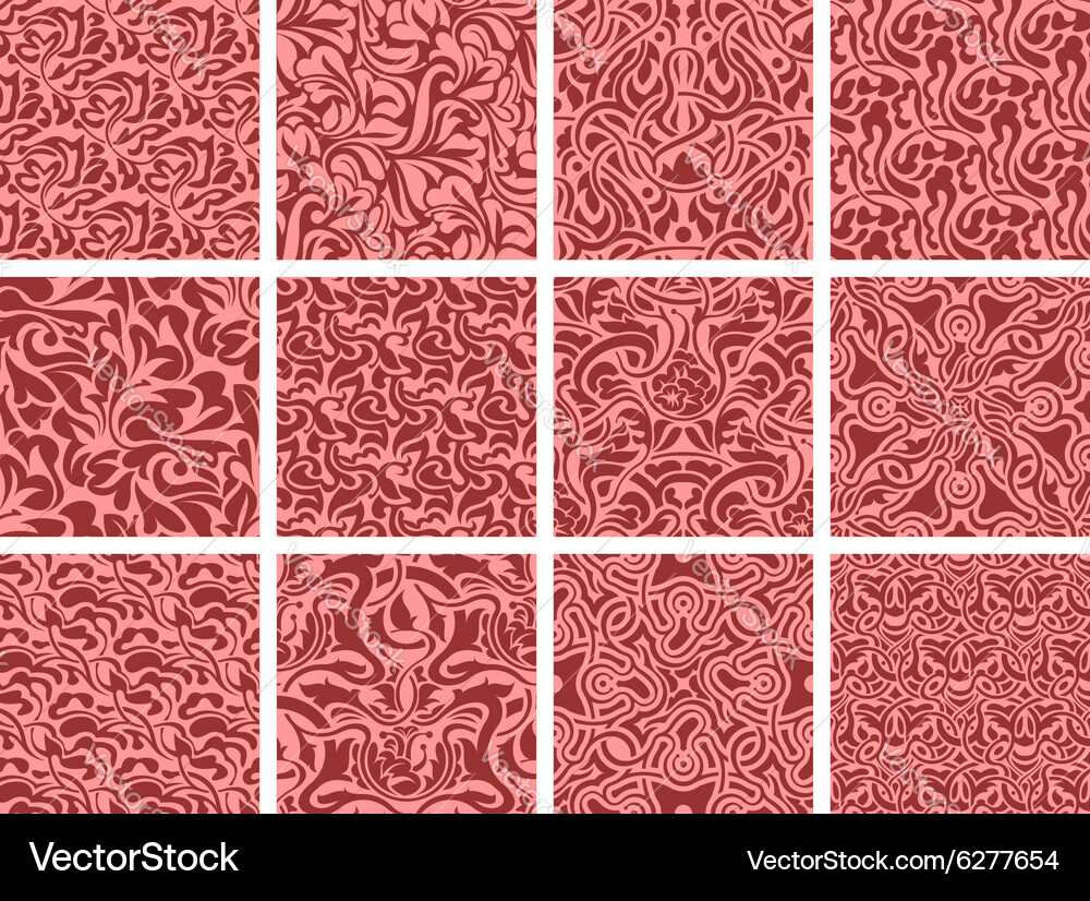 Seamless pattern collection Vector Image