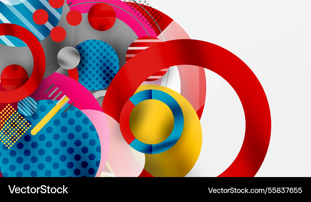 Abstract circle design with overlapping Abstract circle design with overlapping vector image