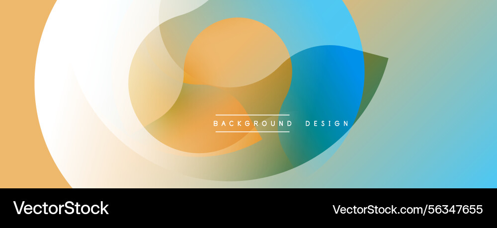 Abstract design features overlapping translucent Abstract design features overlapping translucent vector image